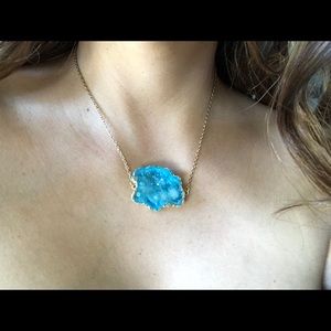 Druzy Pendant Necklace